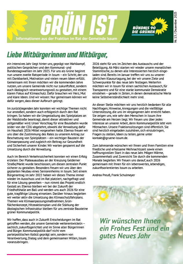 Die neue GRÜN IST ist da!