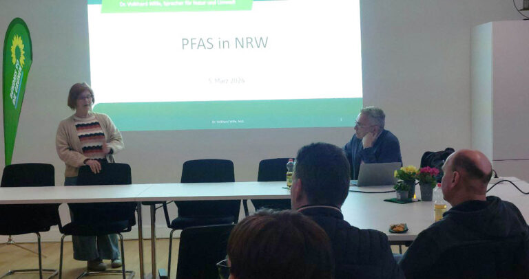 PFAS in NRW: Zwischen Altlasten und neuen Grenzwerten – ein Vortrag von Dr. Volkhard Wille